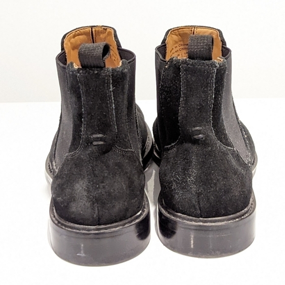 SPRING black suede ankle boots sz 8 - Picture 4 of 11